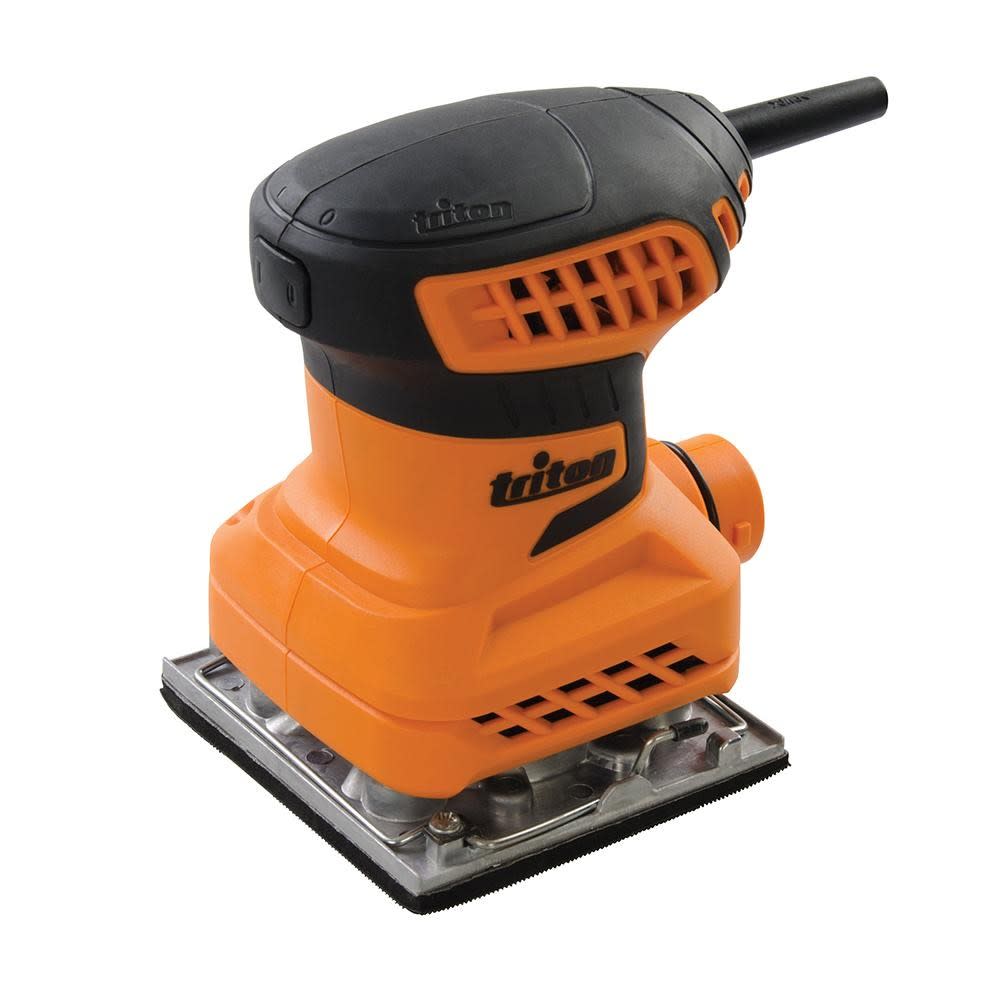 Triton 200W Orbital Sander with 1/4 Sheet Sanding Pad ;