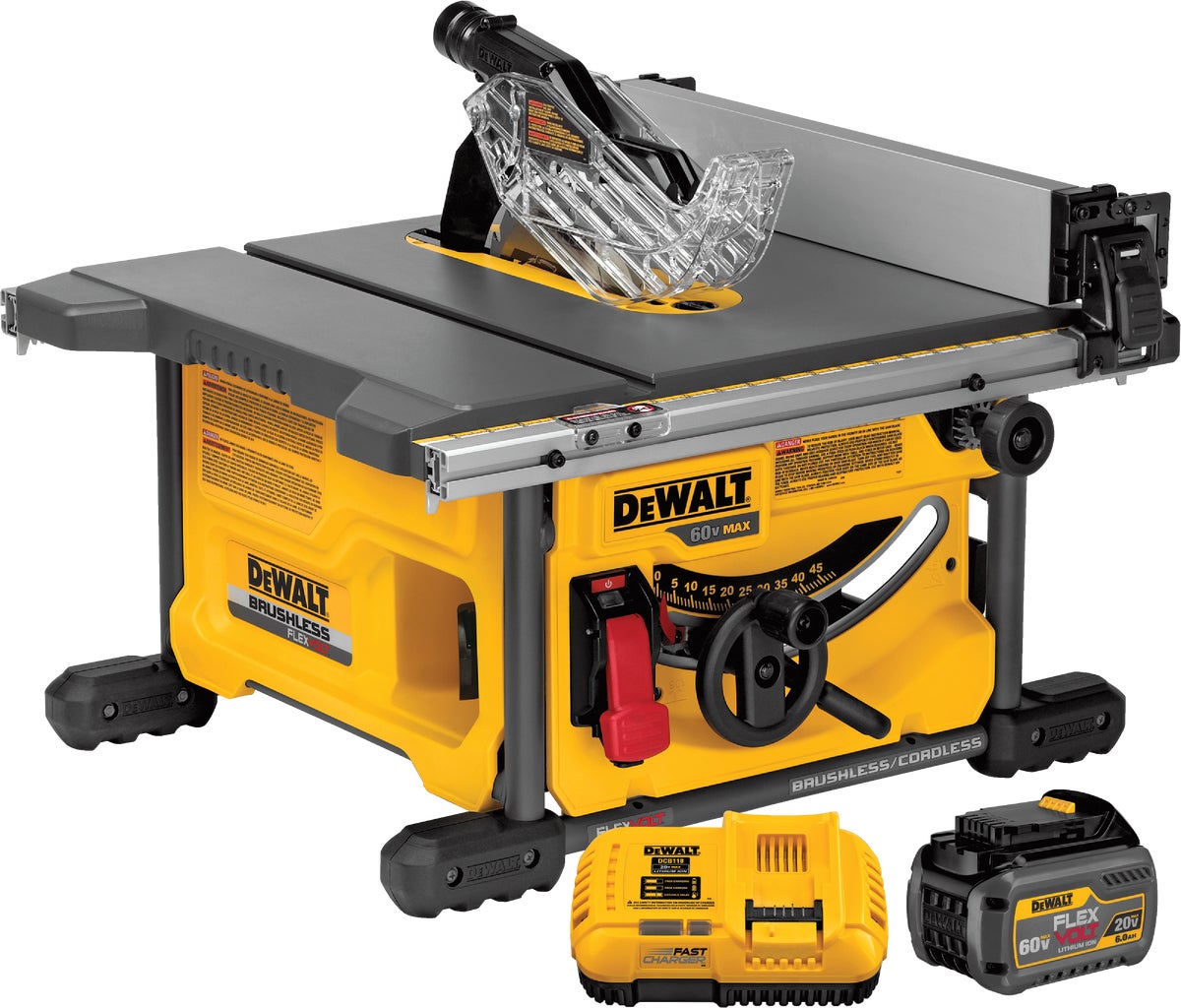 DW Flexvolt 60V MAX Lithium-Ion Brushless Cordless Table Saw Kit