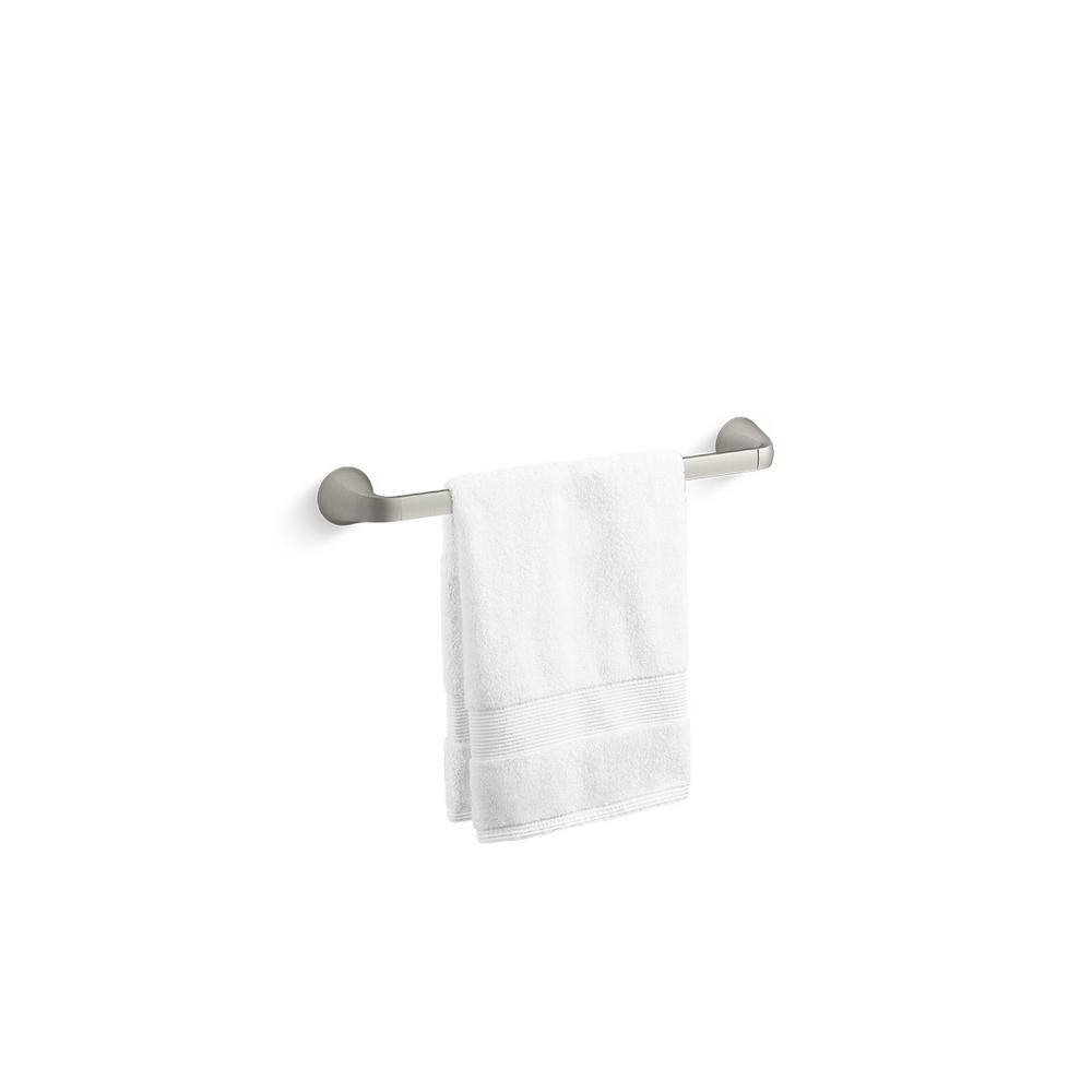 KOHLER Cursiva 18 in. Towel Bar in Vibrant Brushed Nickel K-R26687-BN