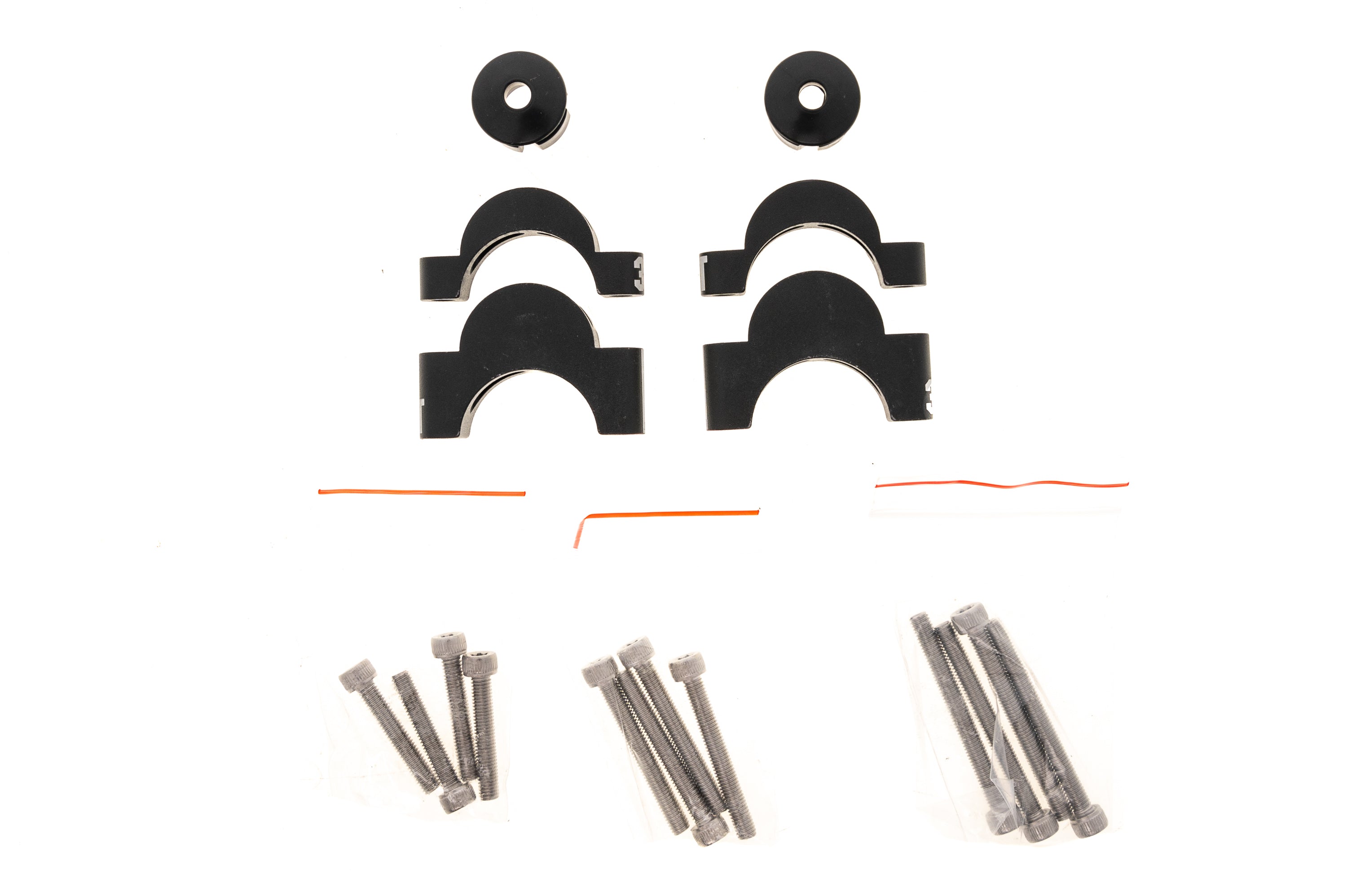 3T Team Clip-on Extensions w/ Riser kit and Pads