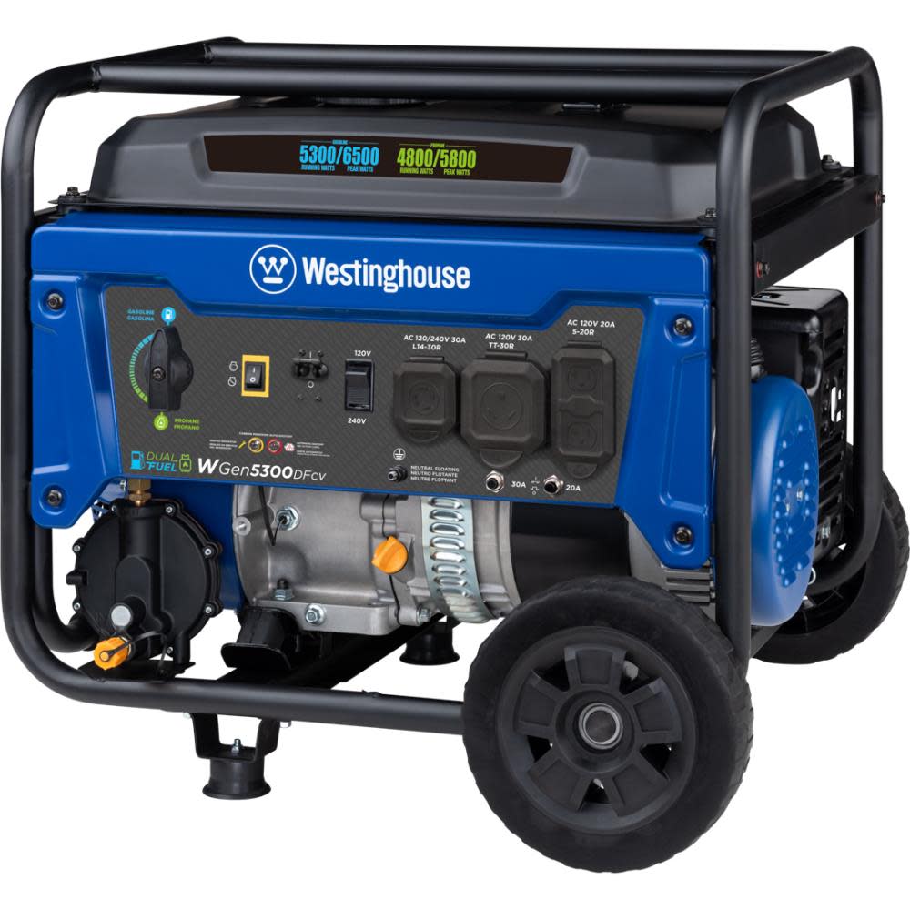 Westinghouse Dual Fuel Portable Generator with CO Sensor ;