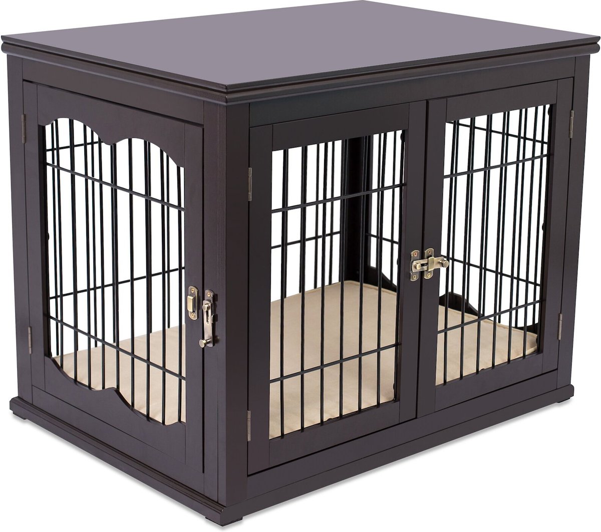 Internet's Best Double Door Furniture Style Dog Crate and End Table