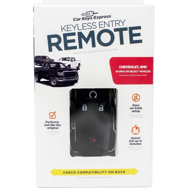 Car Keys Express Gm Keyless Entry Remote With Installer Gmrm 4tz2re