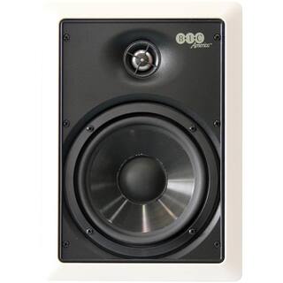 BIC America 150W 6.5 in. Weather-Resistant In-Wall Speakers with Pivoting Tweeters- Metal and Cloth Grills M-PRO6W