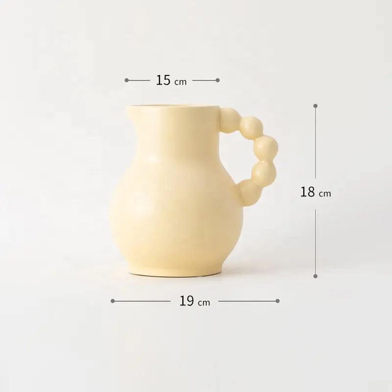 Korean Nordic Style Cheap Pitcher White Mini Plant Custom Tall  Succulent Pots Ceramic for Gift