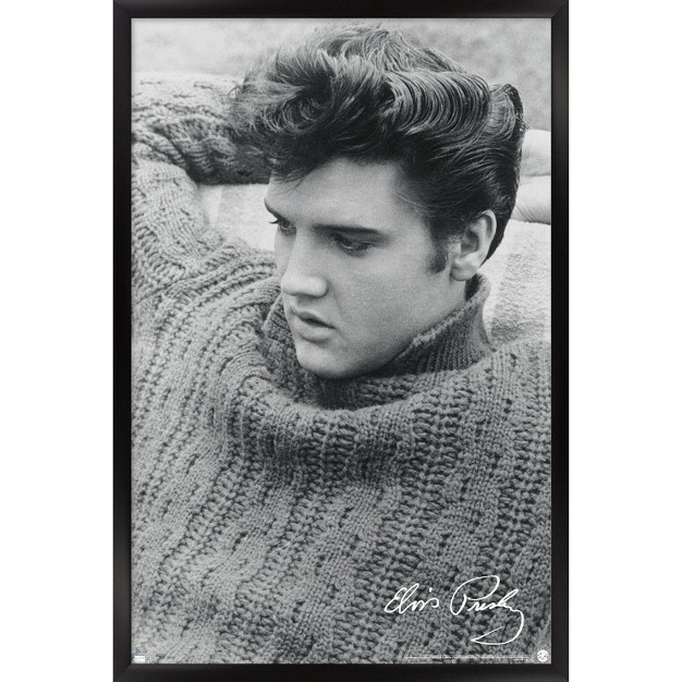 Trends International Elvis Presley Sweater Framed Wall Poster Prints