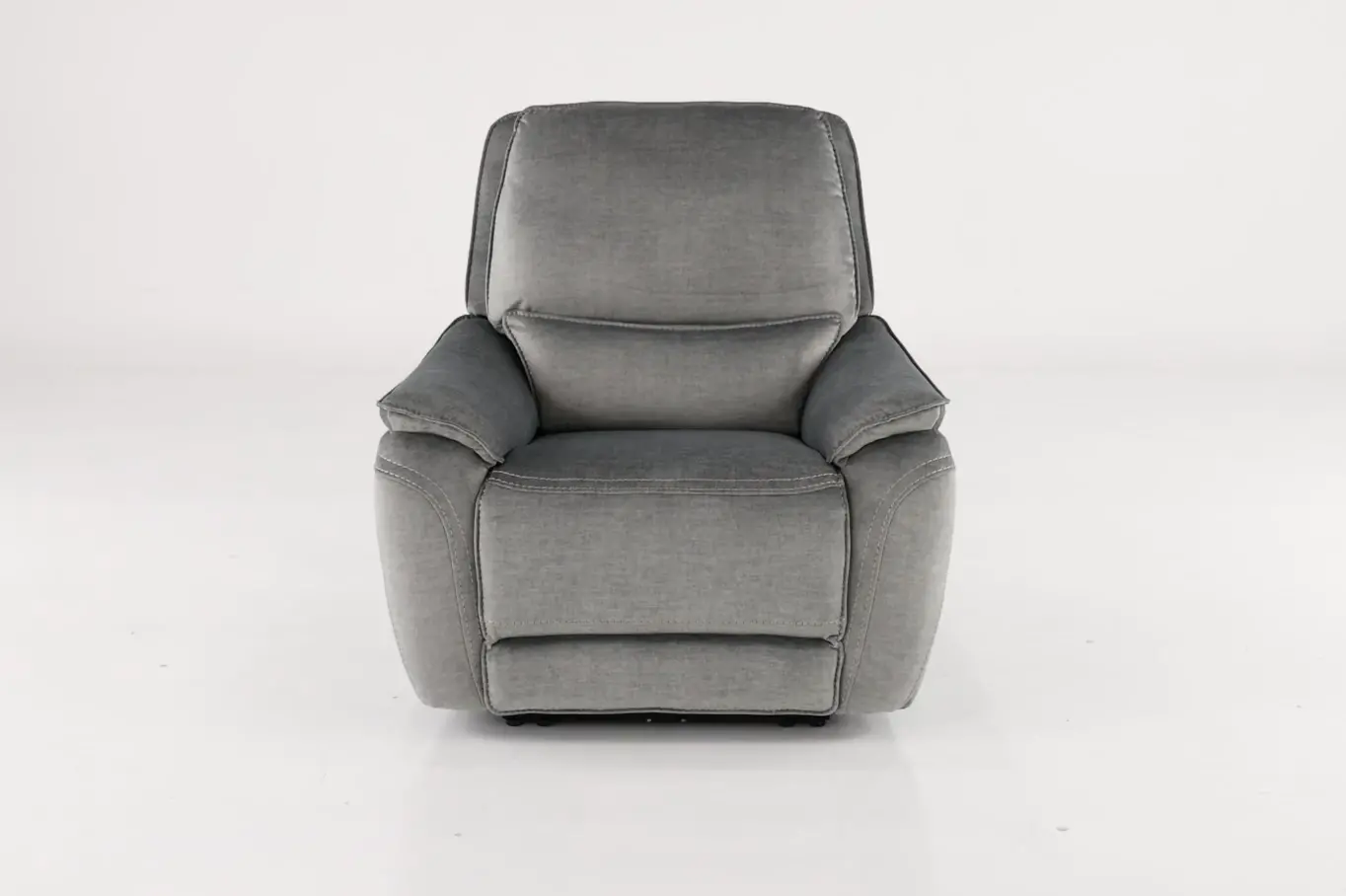 Capri Pewter Gray Power Recliner