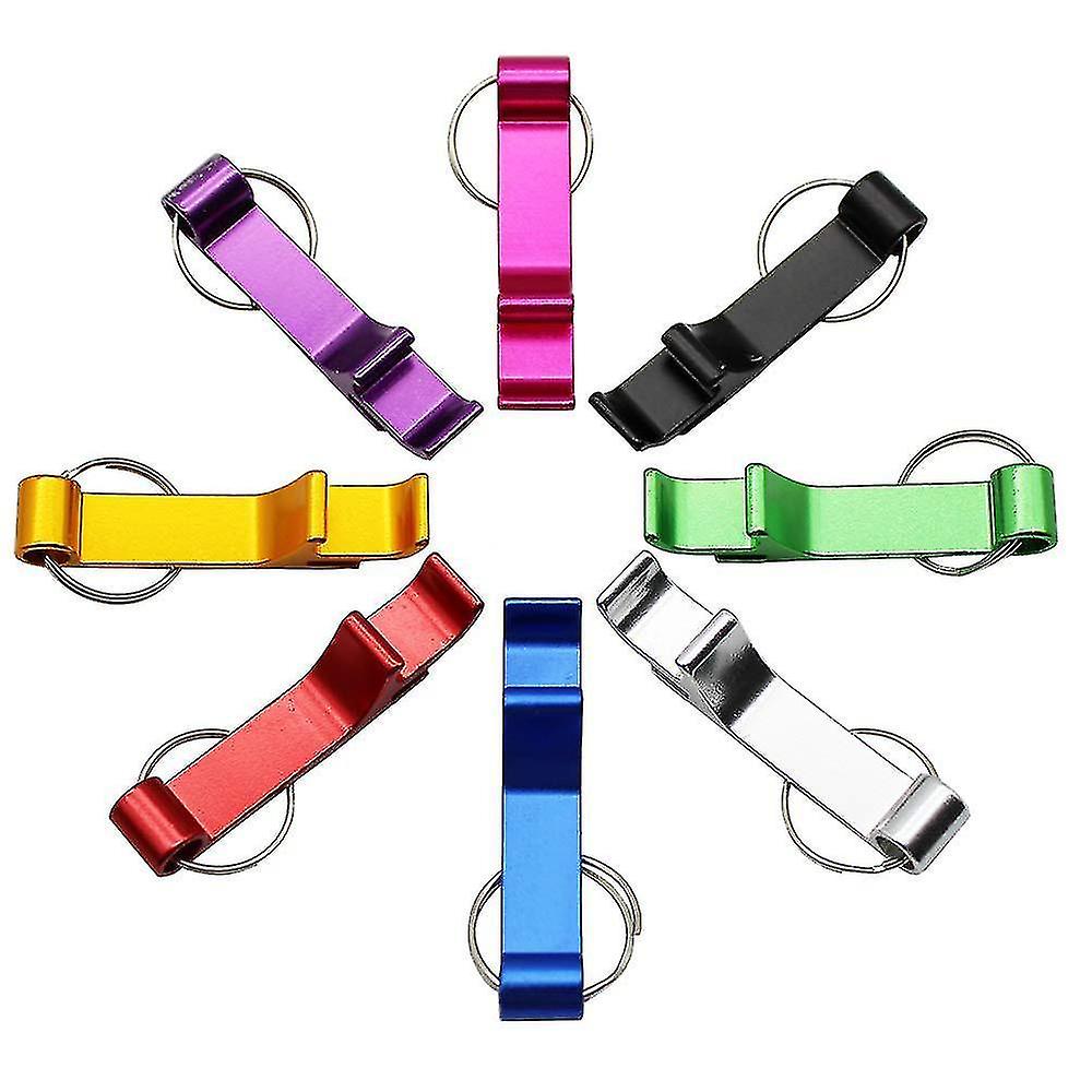 8pcs Beer Bottle Opener Keychain Classic Mini Bottle Openers Keys