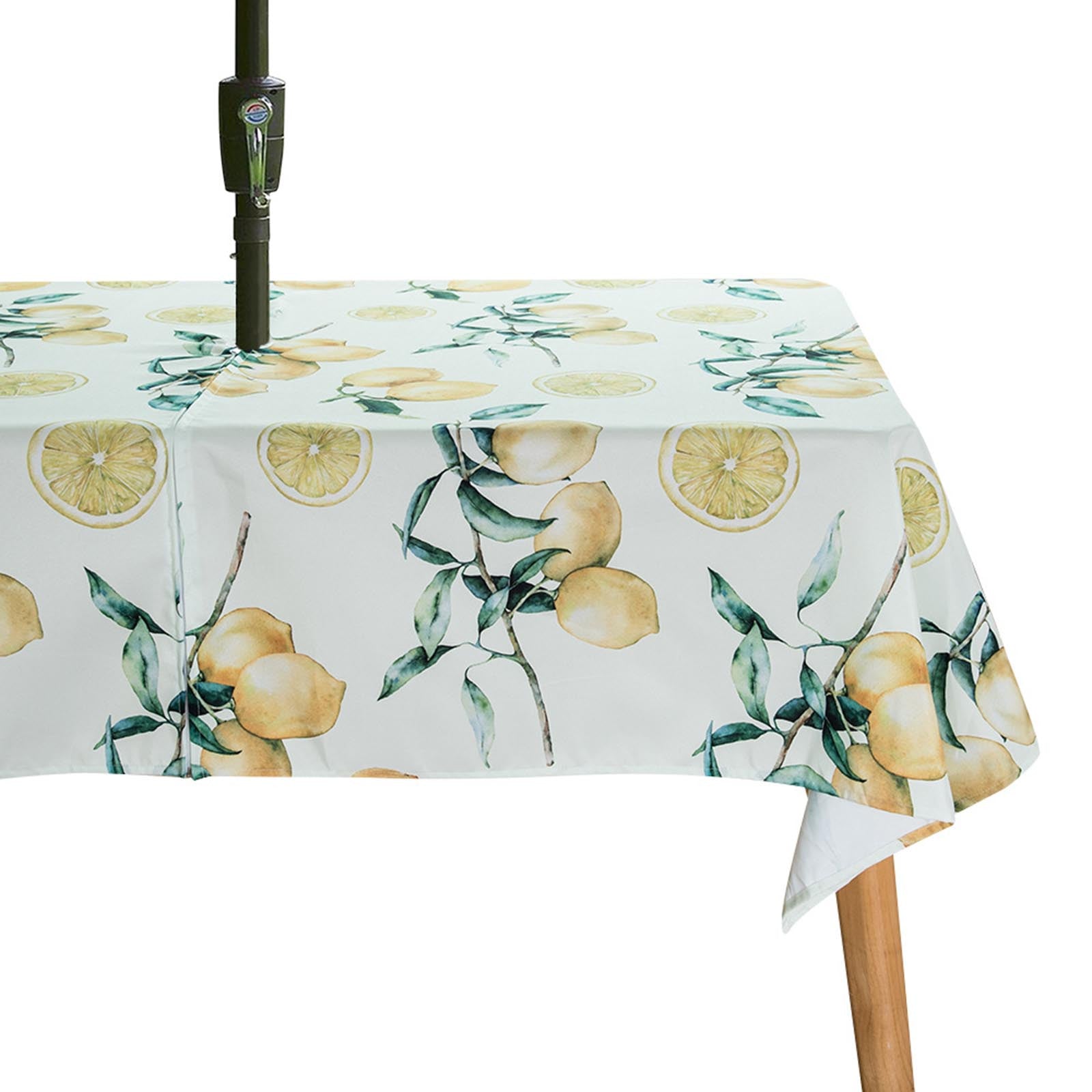 Kitchen Gadgets Outdoor Zipper Tablecloth With Umbrella Hole Waterproof Beach Table Cloth