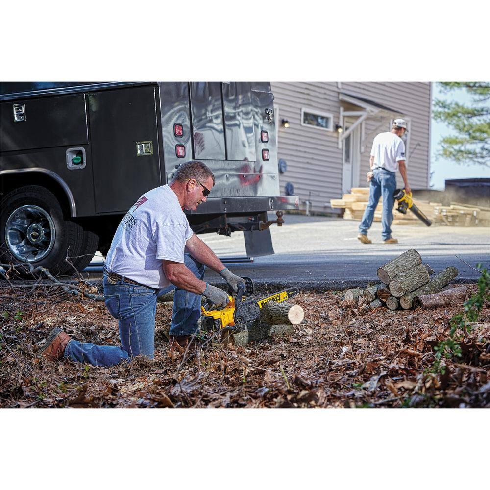 DEWALT 20V MAX 12 in Brushless Battery Powered Chainsaw Kit and Pole Saw Kit with 50Ah and 40Ah Batteries and Charger