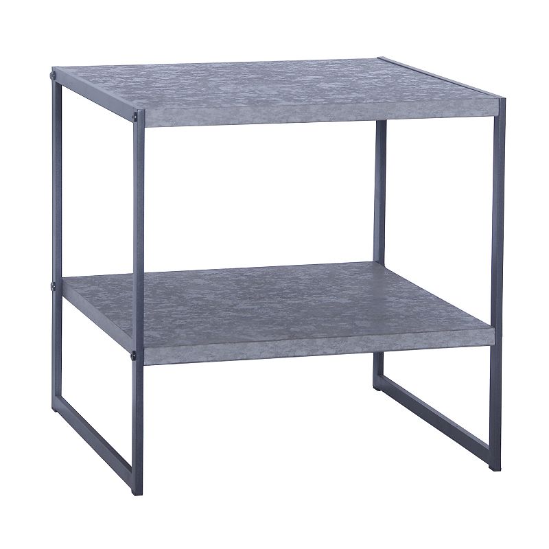 Household Essentials 2-Tier Square End Table