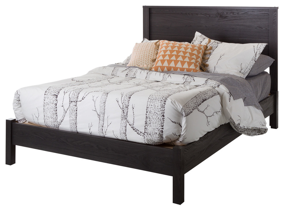 South Shore Fynn Full Headboard  54  Gray Oak   Transitional   Headboards   by ShopLadder  Houzz