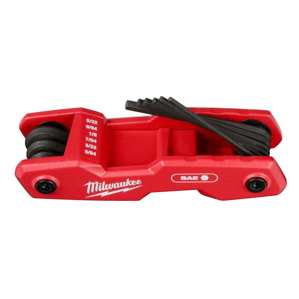 Milwaukee 9 Key Folding Hex Key Set SAE 48-22-2181 from Milwaukee