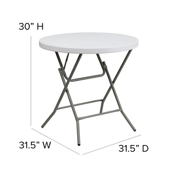 2.63Foot Round Plastic Folding Table