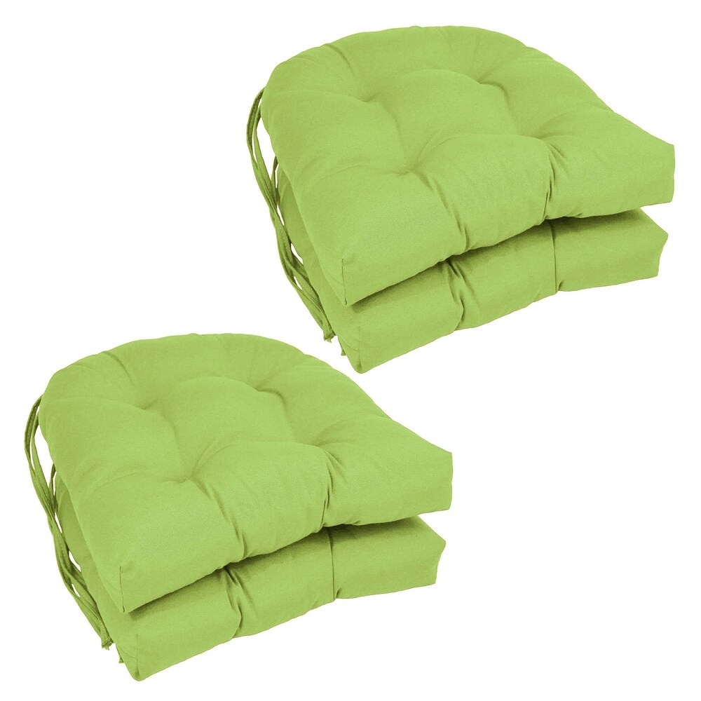 16 inch U Shaped Indoor Twill Chair Cushions (Set of 2  4  or 6)   16\