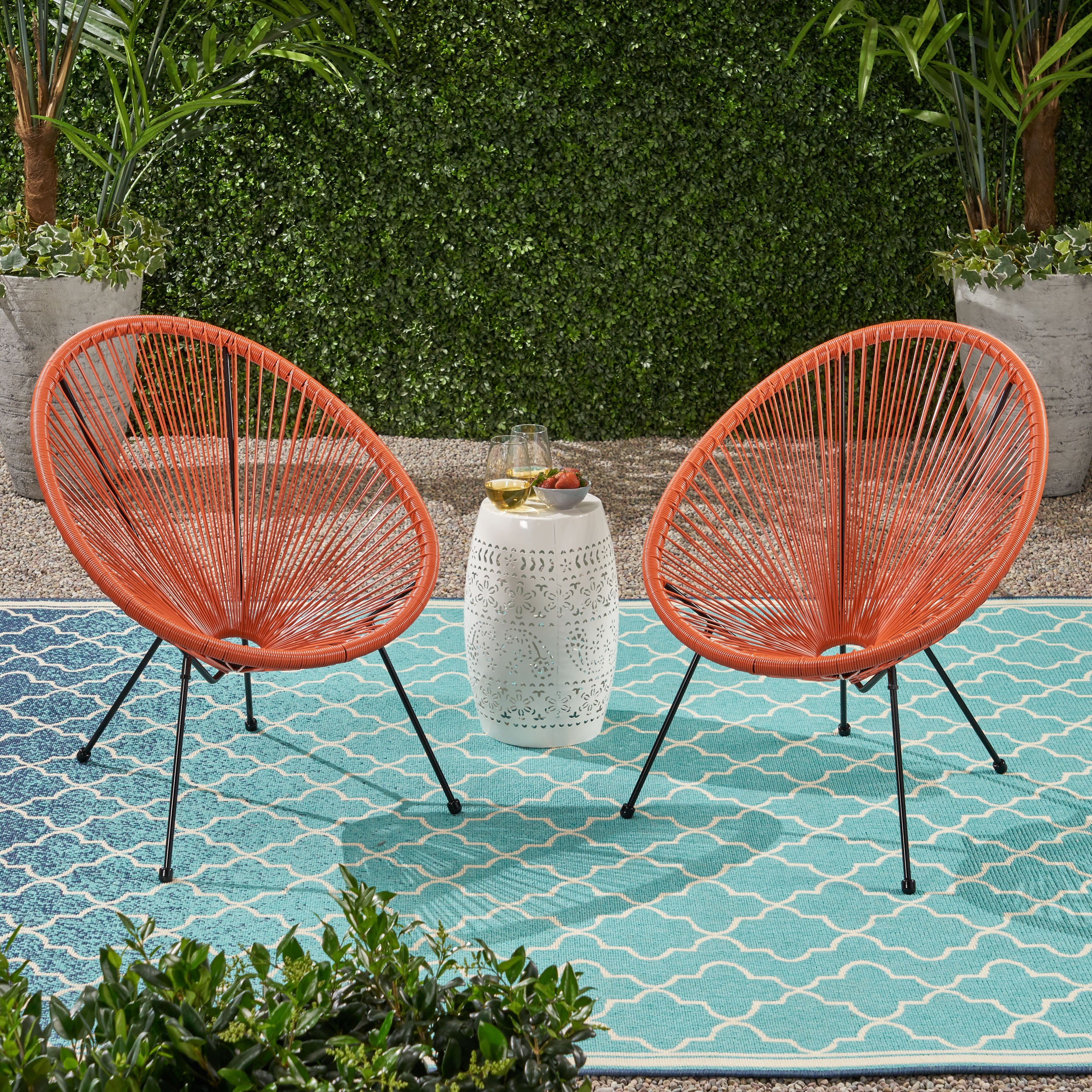 Major Outdoor Mexican String Weave Chair (Set of 2)