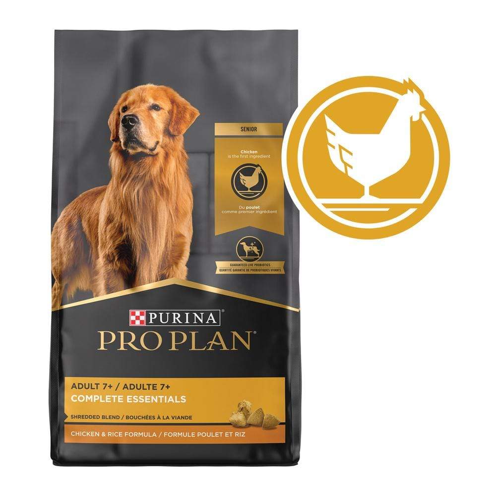 Purina Pro Plan Adult 7+ Chicken and Rice Shredded Blend Dry Dog Food