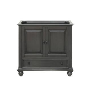 Avanity Thompson 36 in. W x 21 in. D x 34 in. H Bath Vanity Cabinet Only in Charcoal Glaze Finish THOMPSON-V36-CL