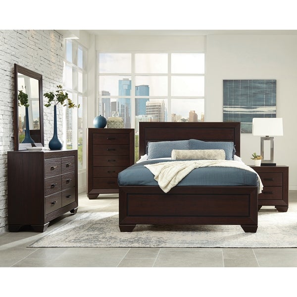 Oatfield Dark Cocoa 3-piece Storage Bedroom Set with Dresser - - 35553510