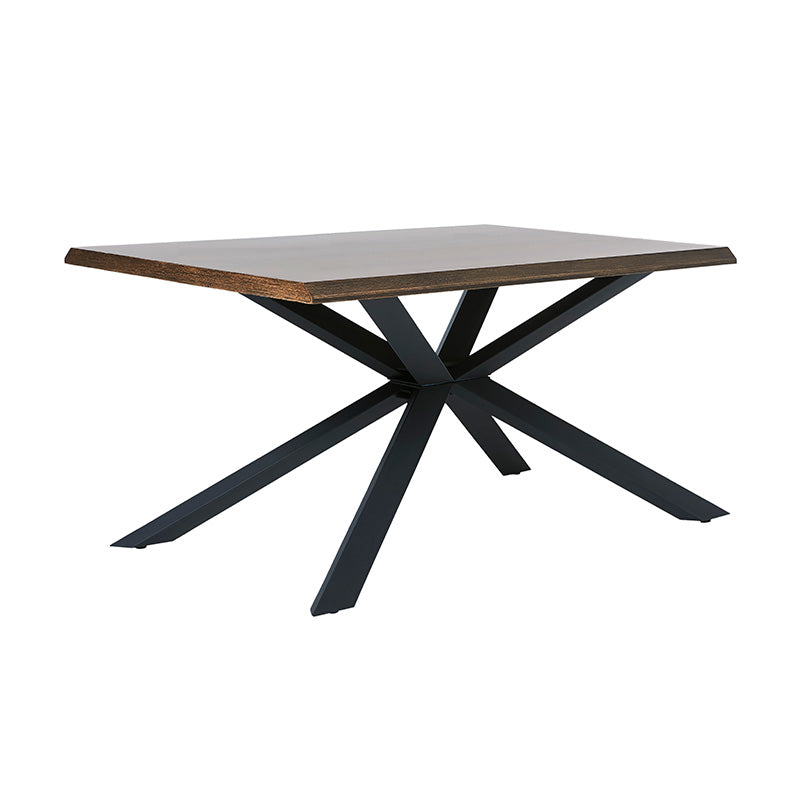 ARNO Dining Table 160cm - Brown & Black