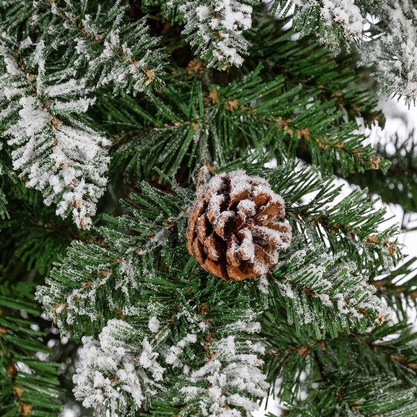 6 Foot Flocked Frosted Alpine Tree