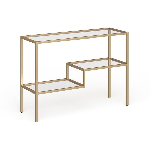 Lovett Console Table Brass Finish