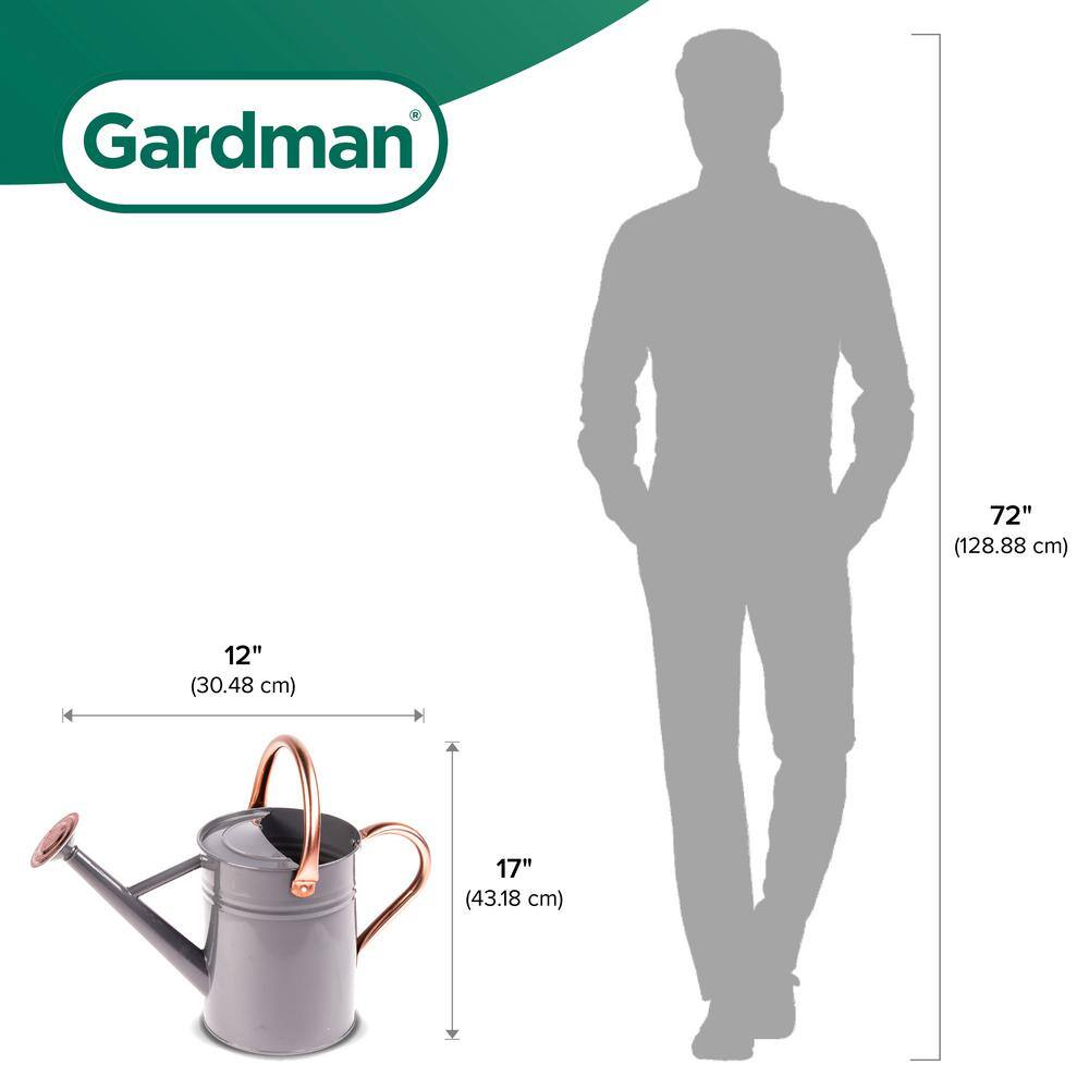 Gardman 1 Gal. Watering Can Cool Grey R34884X