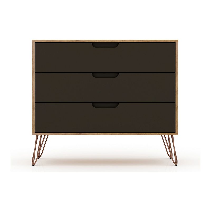 MANHATTAN COMFORT Rockefeller 3-Drawer Dresser