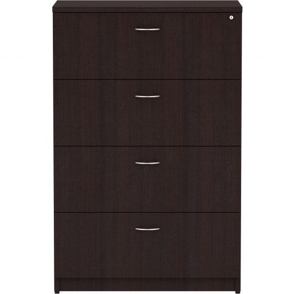 Lorell Essentials Espresso 4-drawer Lateral File