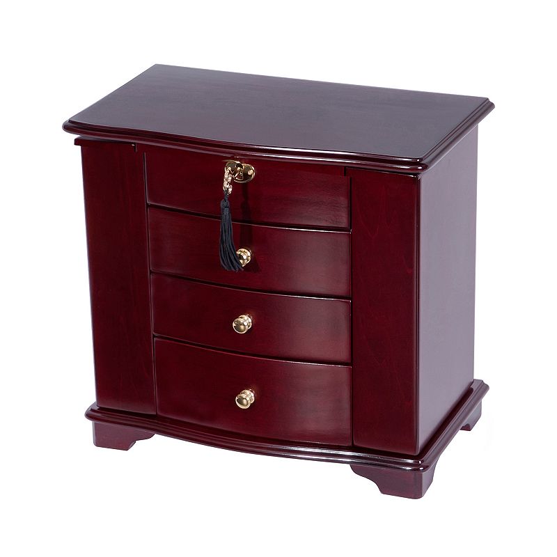 Mele Designs Waverly Wood Jewelry Box in Cherry