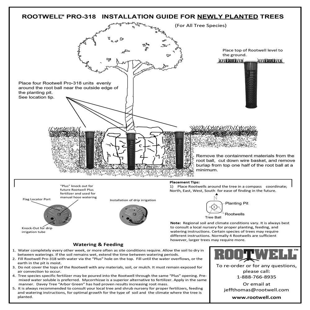 Rootwell Pro-318 Tree Pak Rootwell Tree-Pak-G (for one tree)