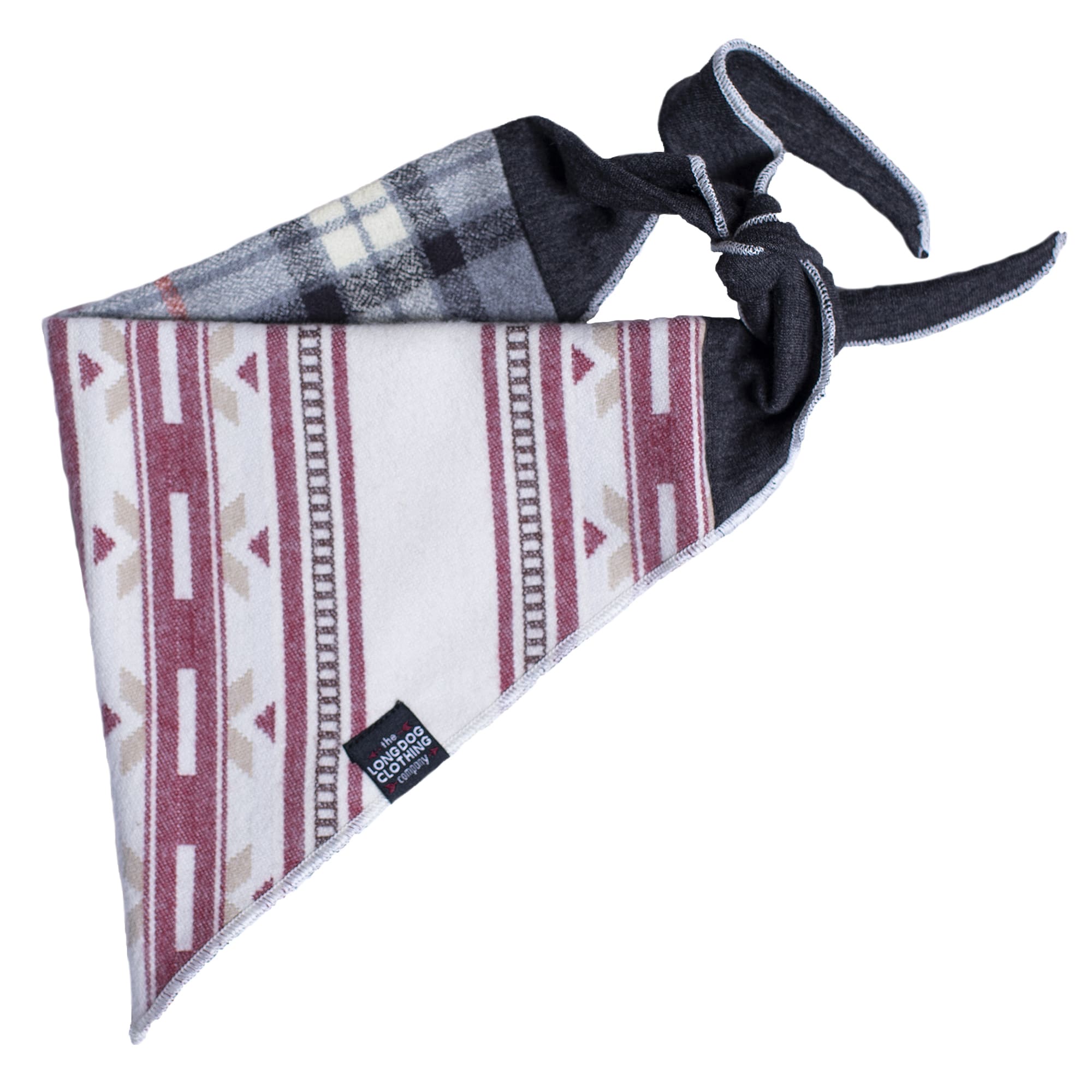 LONG DOG CLOTHING CO. The Old West Dog Bandana， Small