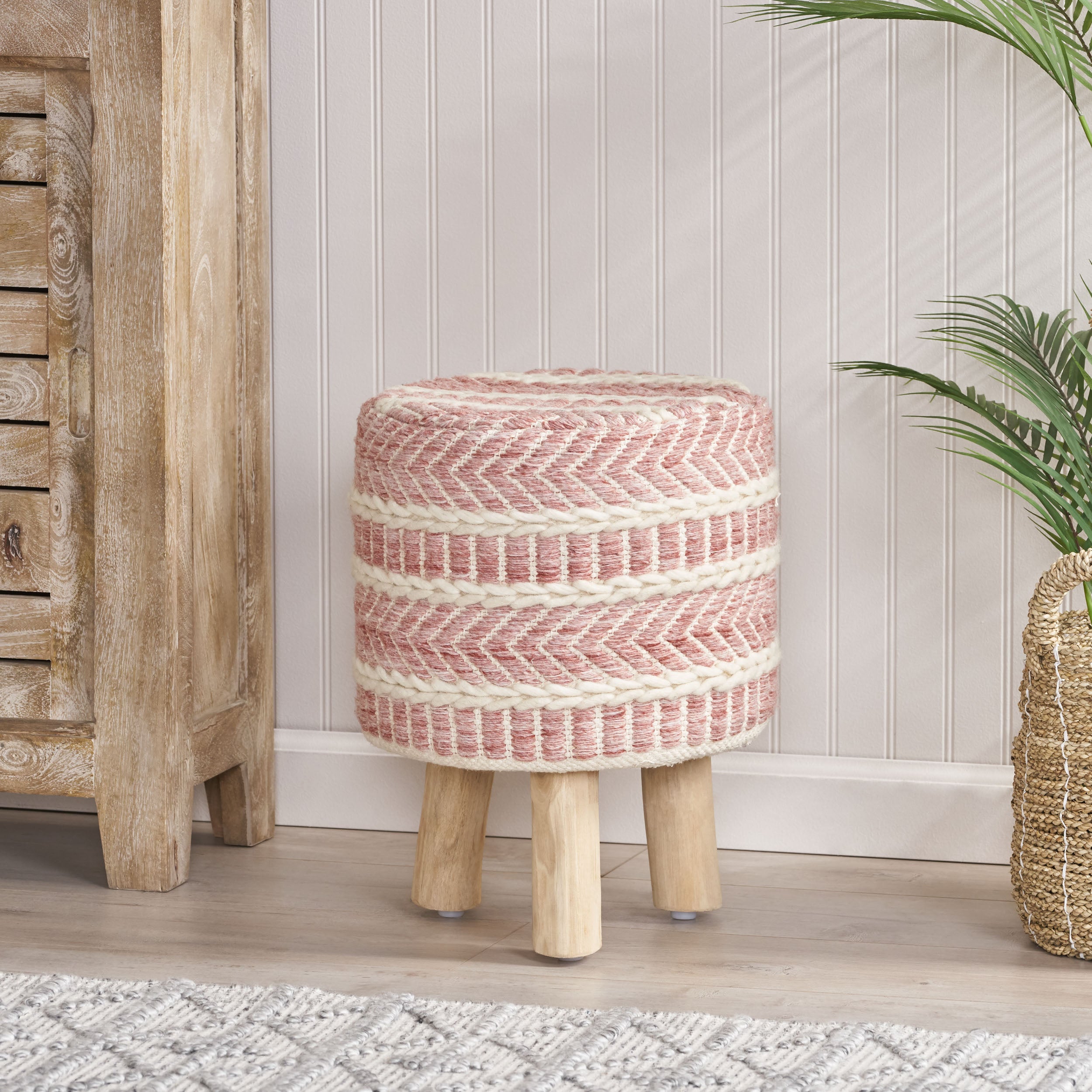 Laureline Handcrafted Boho Fabric Stool