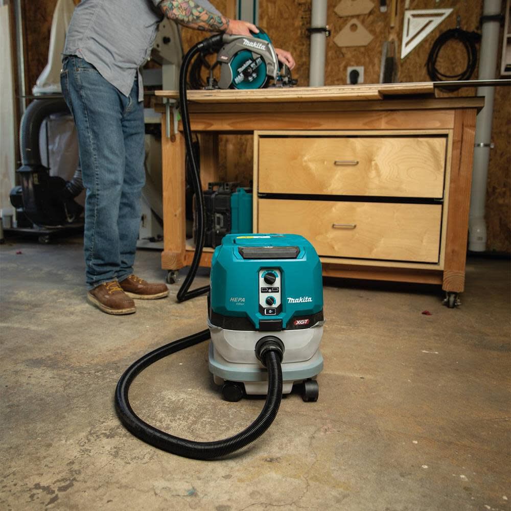 Makita 40V max XGT 2.1 Gallon HEPA Dry Dust Extractor AWS Bare Tool GCV02ZU from Makita