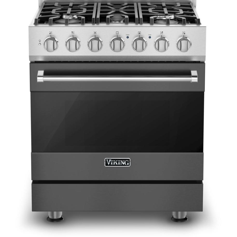 Viking 30-inch Freestanding Gas Range with ProFlow Convection Baffle RVGR3302-5BDGLP