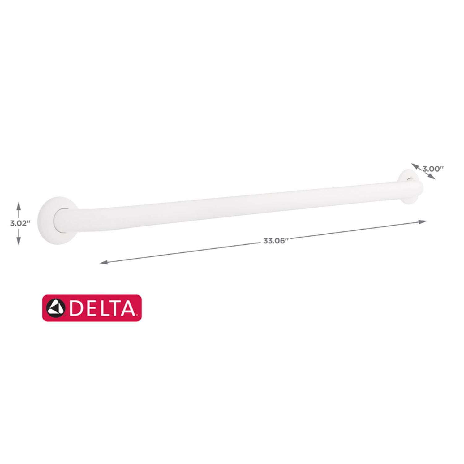 Delta 5600 Series 33.06 in. L ADA Compliant Stainless Steel Grab Bar