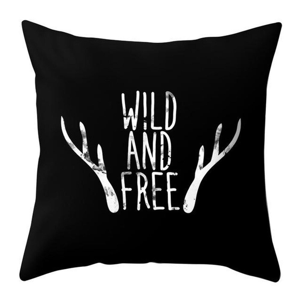 Merry Christmas Throw Pillow Case Elk pattern