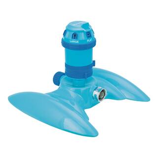 AQUA JOE 6-Pattern Turbo Drive 360-Degree Sprinkler with Customizable Coverage AJ-MSSBM6