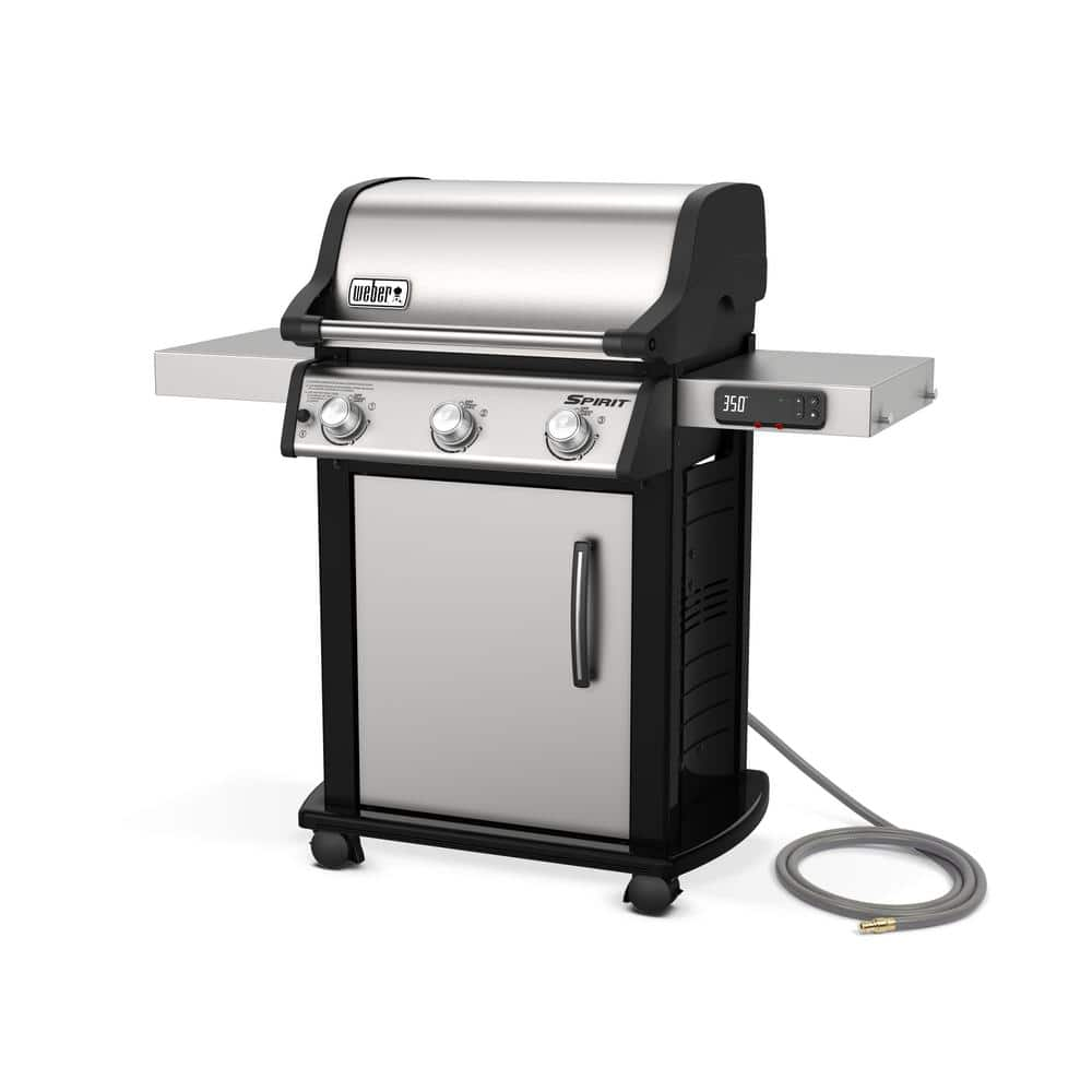 Weber Spirit SX-315 3-Burner Natural Gas Smart Grill in Stainless Steel 47502401