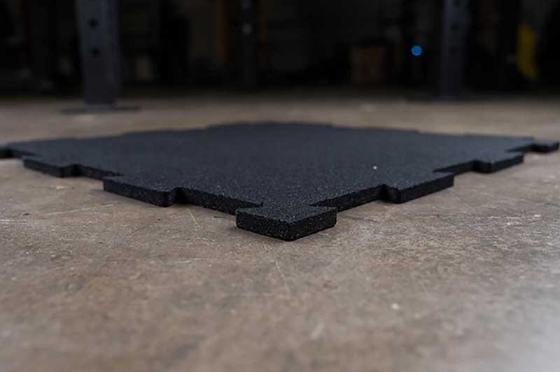 Body-Solid Tools Black Interlocking Rubber Flooring