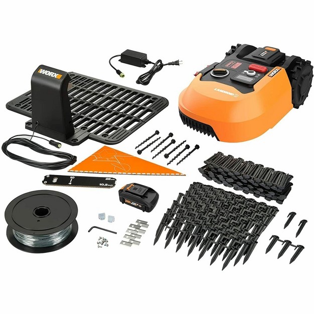 Worx Wr165 Landroid S 1 8 Acre Robotic Lawn Mower Battery And Charger Included