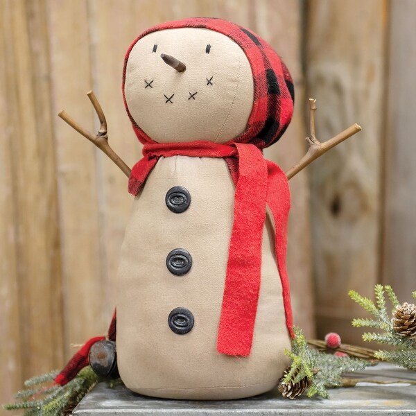 Jingles Snowman w/Buffalo Plaid Hat