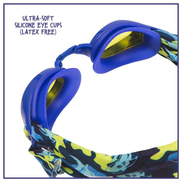 Eye Pop Blue and Yellow Swimming Sport Goggles