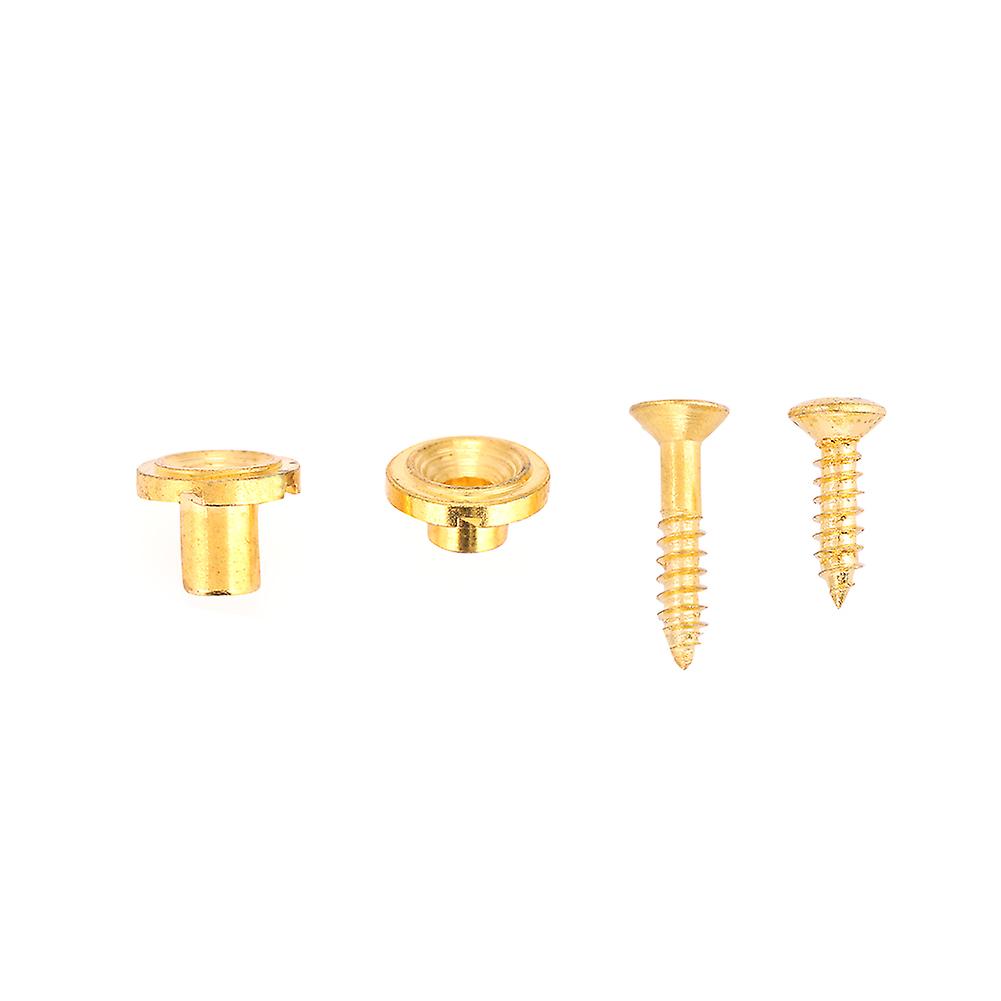 2pcs 5mm 7.8mm String Tree Retainer With Screw For Electric Guitar Part Accessory (gold)