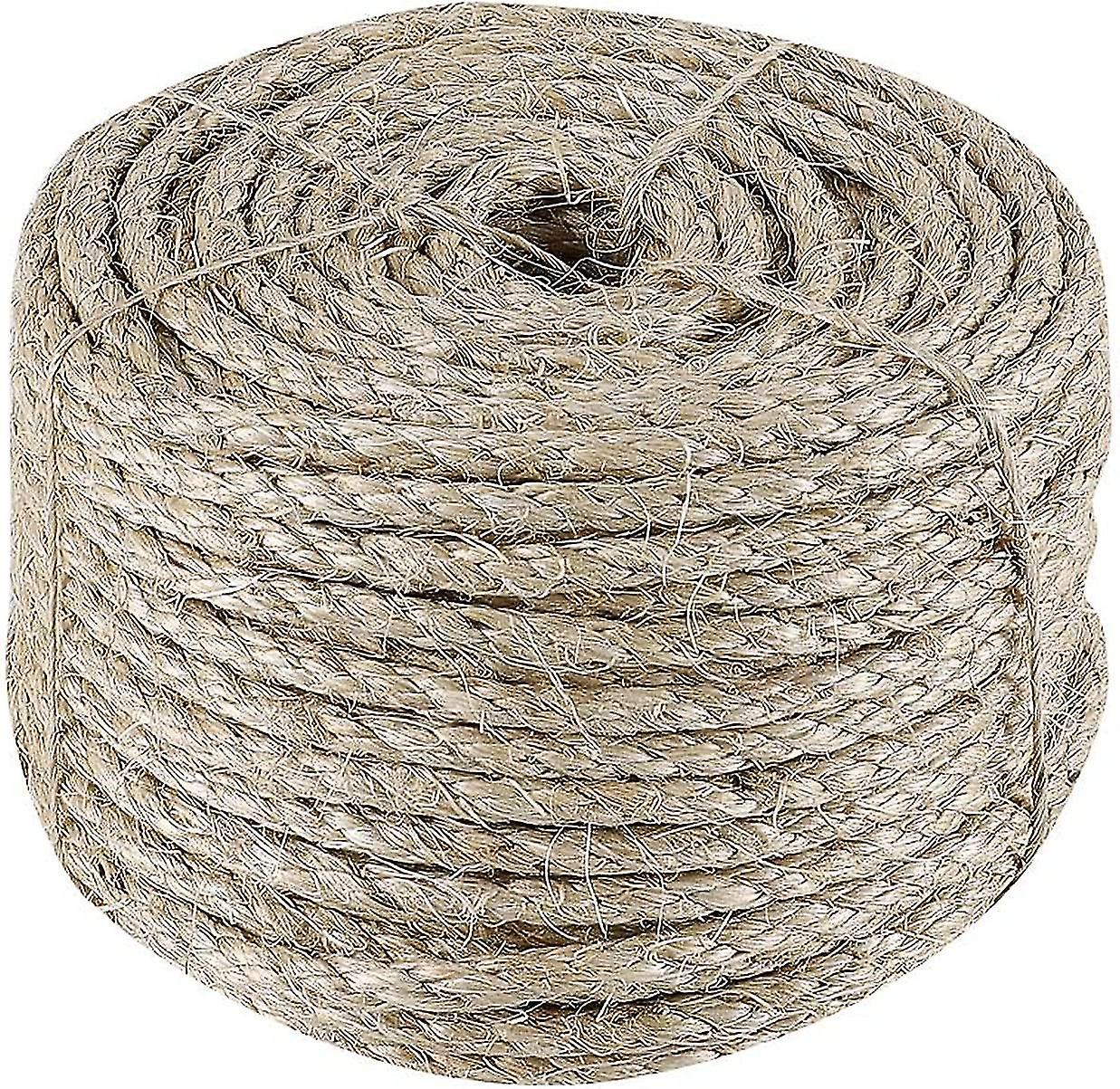 Sisal Rope Cat Tree Rope， 6mm (30m) Replacement Rope Jute Rope， As Cat Accessories Cat Rope， Rep Or Replace Cat Tree， Cat Scratng Post， Cat Towe