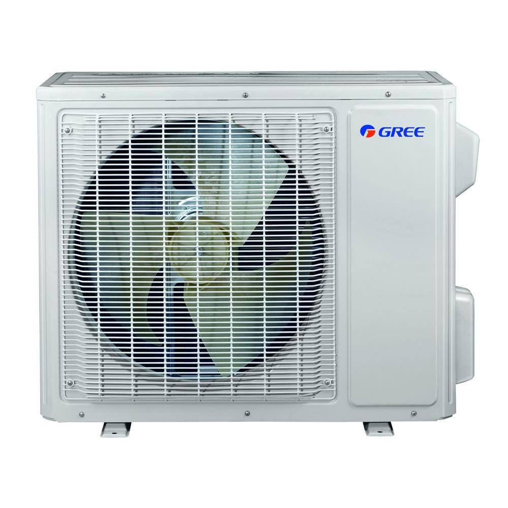 GREE Gen3 Smart Home 18000 BTU 1.5 Ton Dual-Zone Ductless Mini Split Air Conditioner and Heat Pump 25 ft. Install Kit 230 V MULTI18VIR210HP