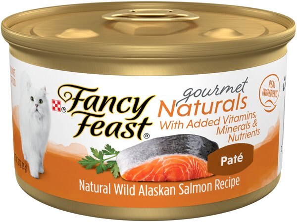 Fancy Feast Gourmet Naturals Wild Alaskan Salmon Recipe Pate Canned Cat Food