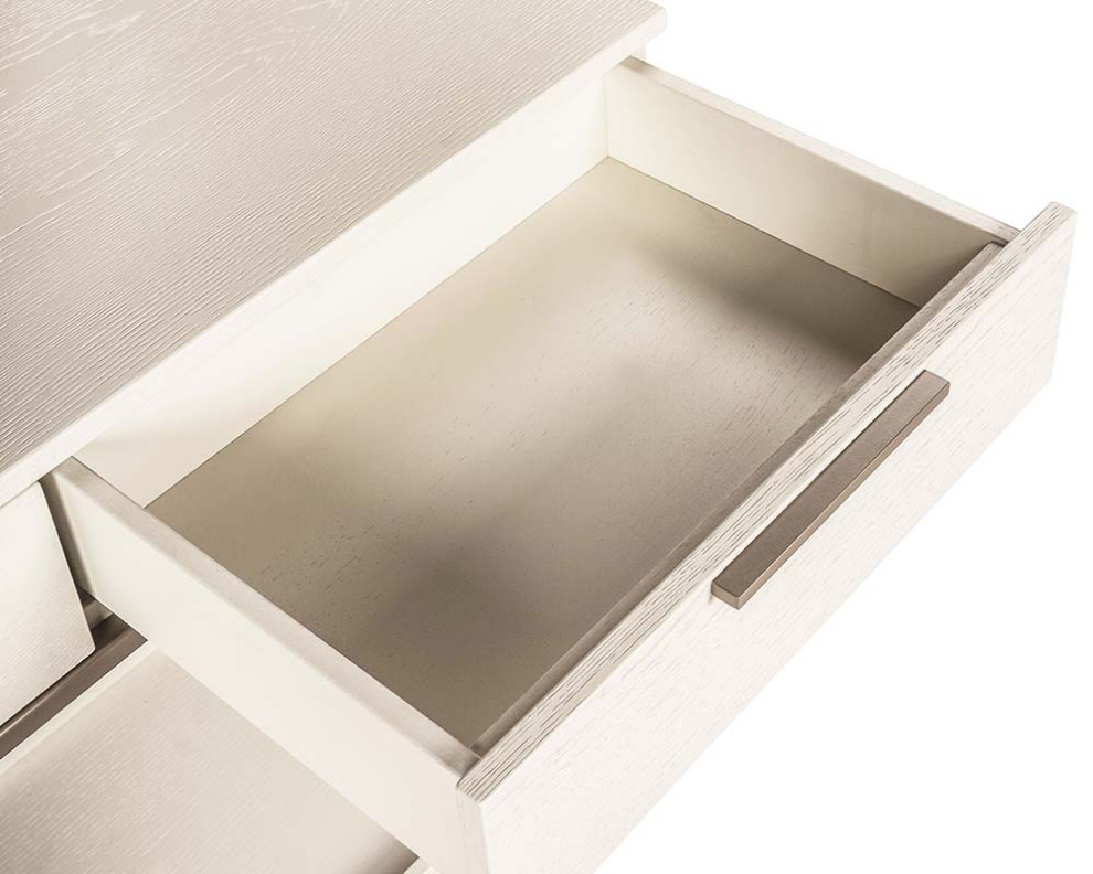 Rebel Console Table With Drawers Champagne Gold Cream  Cream   Contemporary   Console Tables   by Sunpan Modern Home  Houzz
