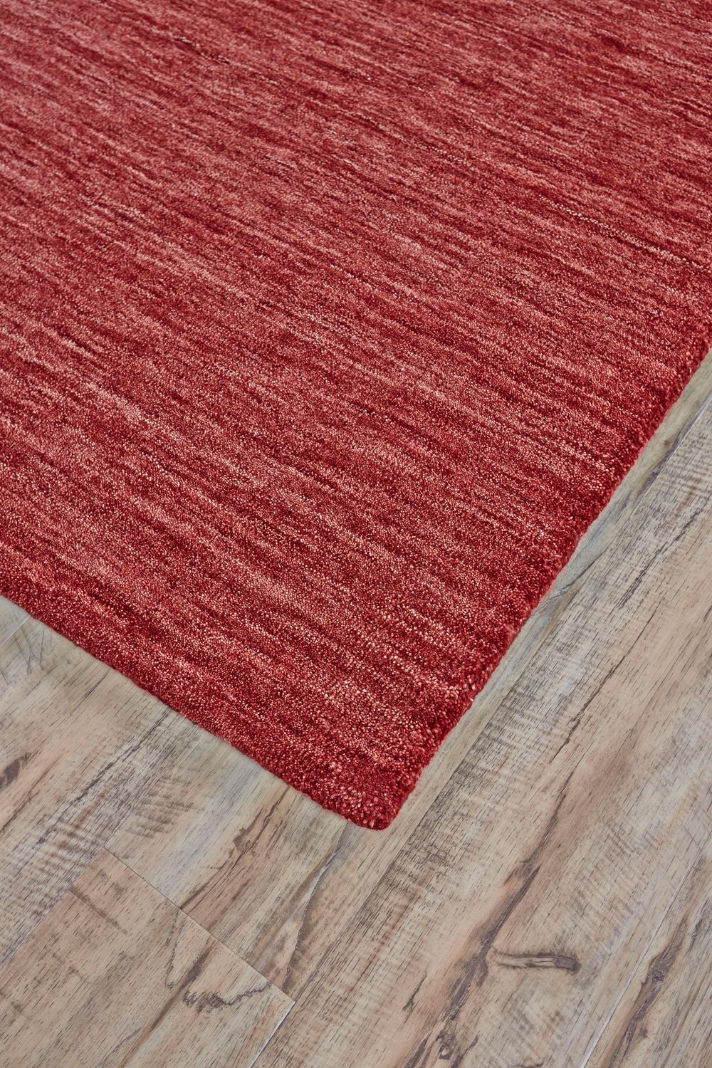 Celano Hand Woven Deep and Bright Red Rug by BD Fine