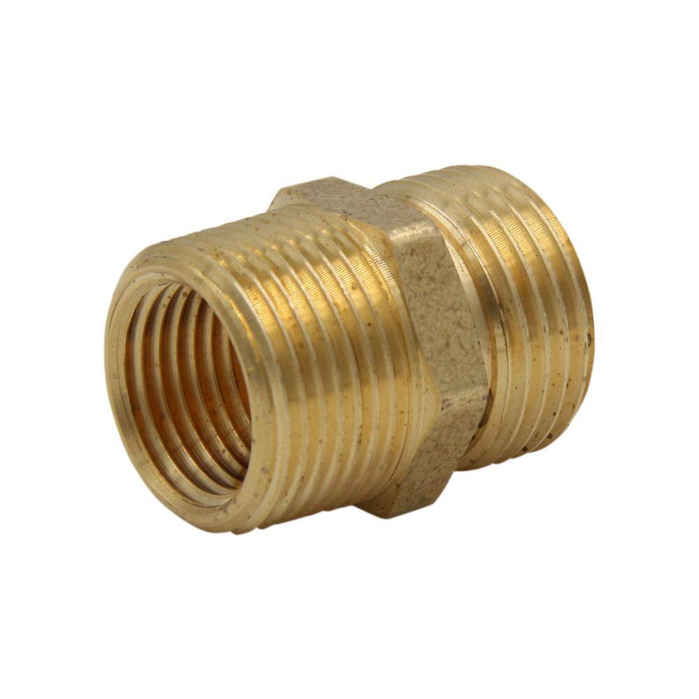 Everbilt 34 in. MHT x 34 MIP or 12 in. FIP Brass Multi Adapter Fitting 801709